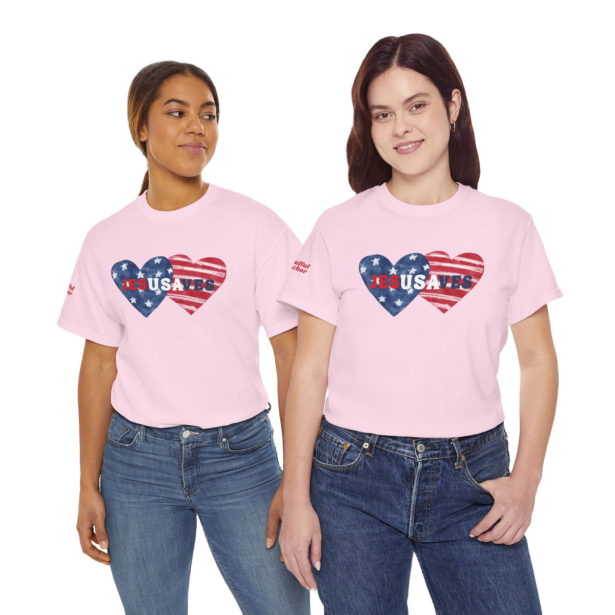 Christian Patriotic Shirt – Jesusaves Design Faith America Tee