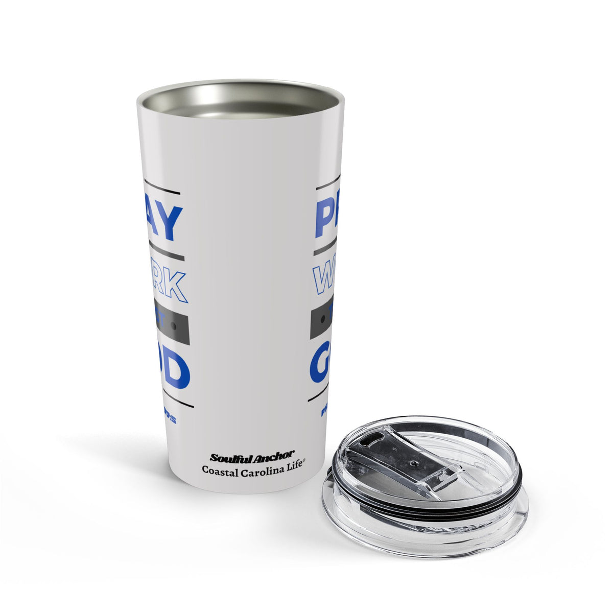 Christian Tumbler – 20oz Insulated with Psalm 37:5 Scripture Message