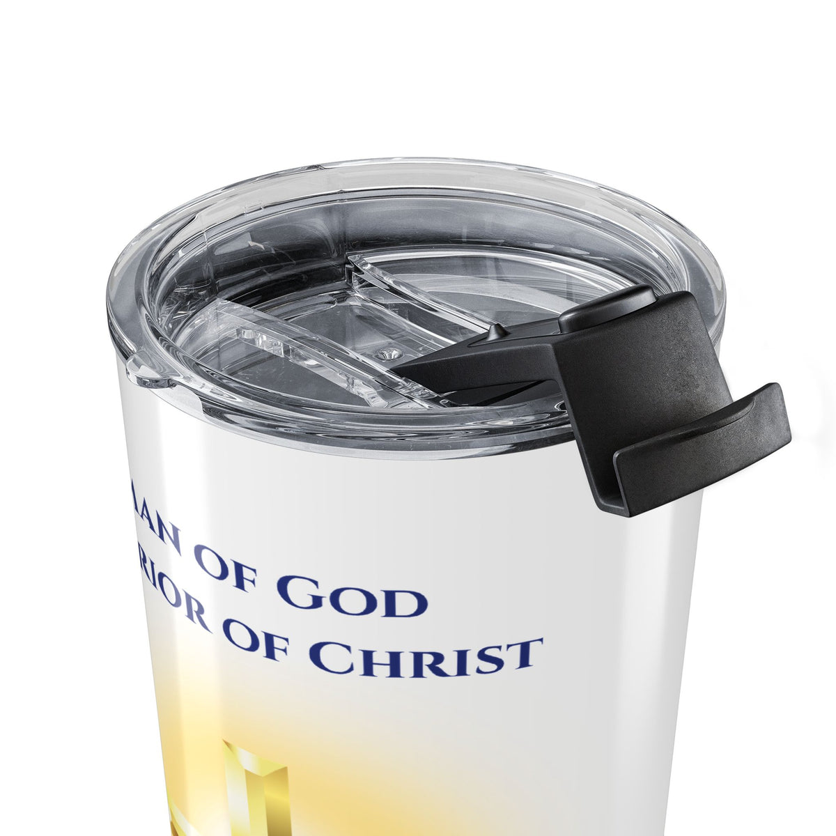 Christian Tumbler – 20oz Stainless Steel Knight Cross Gift for Men
