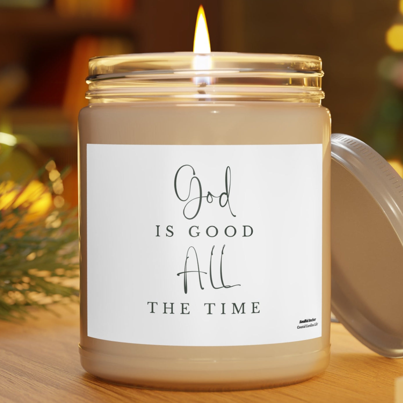 God Is Good All The Time Scented Soy Candle — 9oz Inspirational Jar Candle