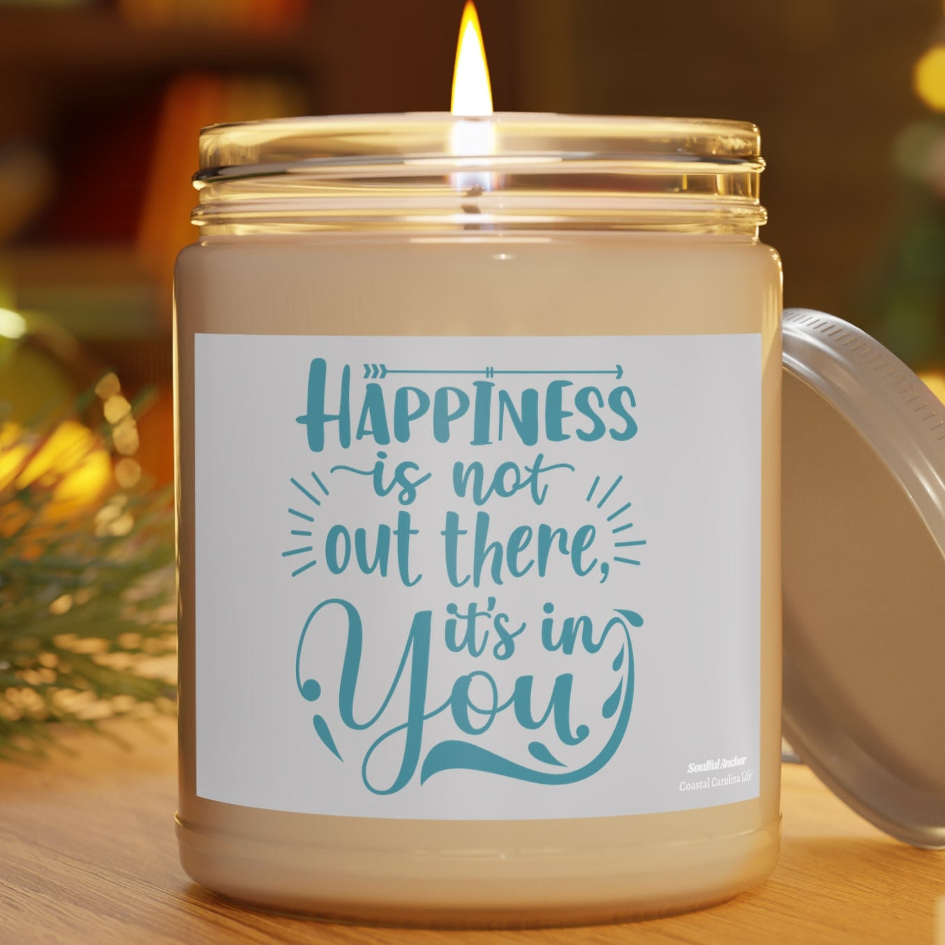 Inspirational Candle – 9oz Handpoured Natural Soy with Positive Message