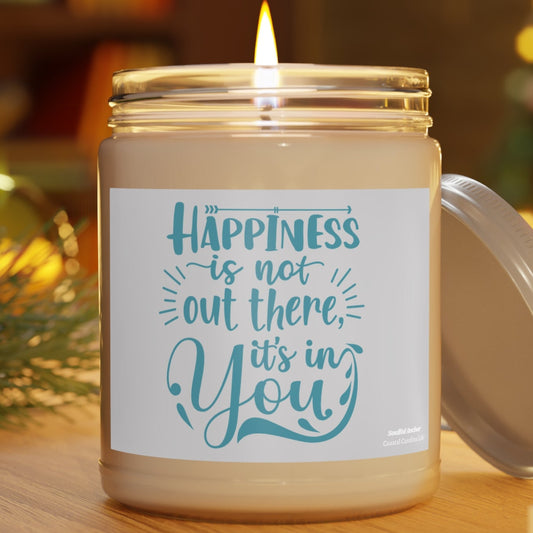 Inspirational Candle – 9oz Handpoured Natural Soy with Positive Message