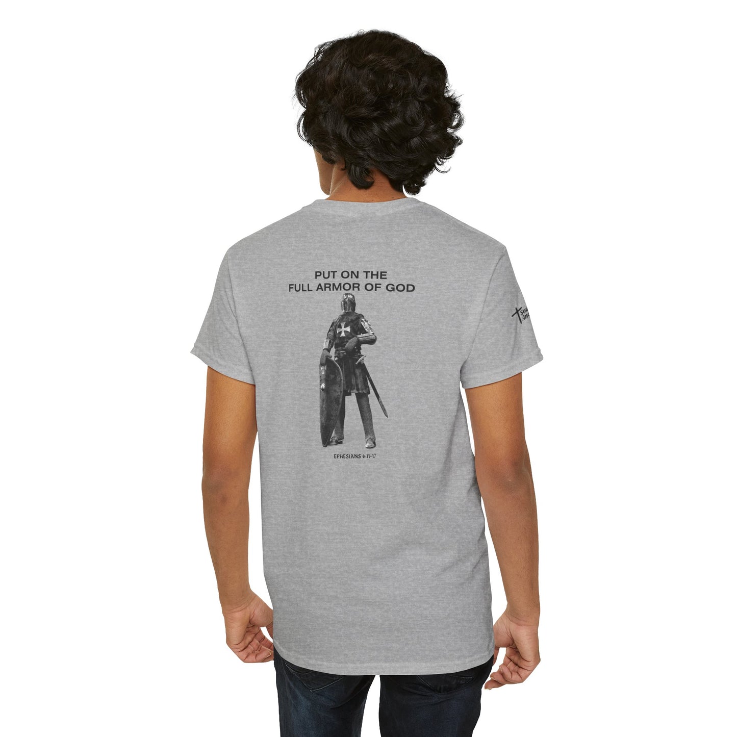 Put On The Full Armor of God T-Shirt (Ephesians 6:11-17) Christian Faith Tee