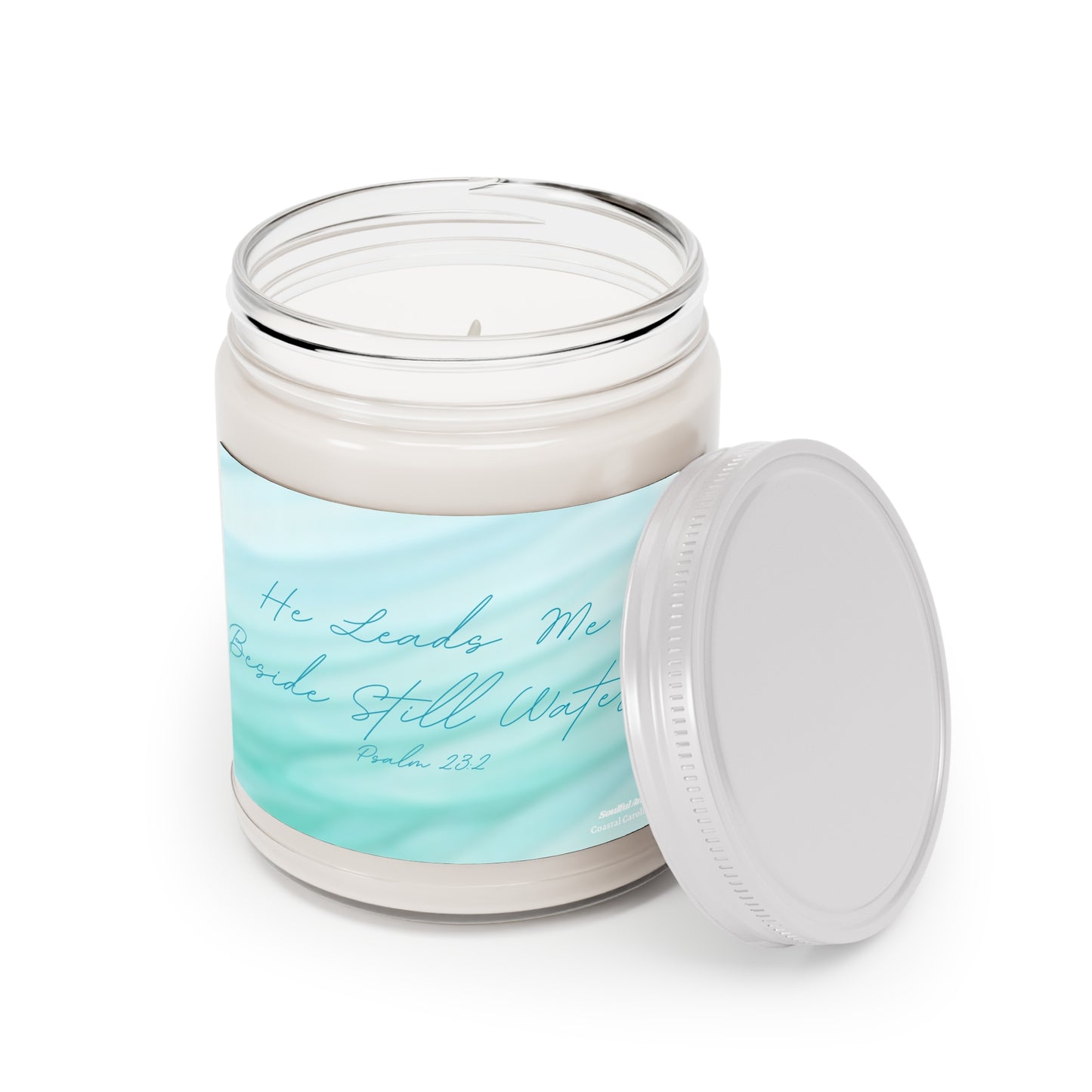 He Leads Me Beside Still Waters 9oz Scented Soy Candle