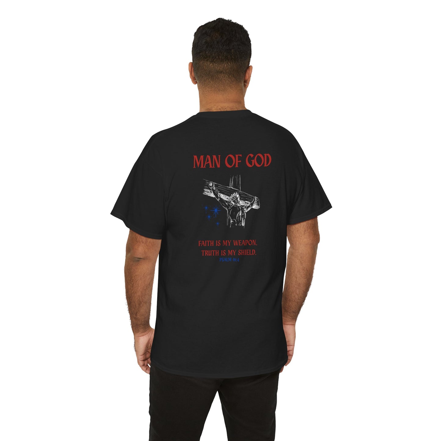 Man of God Shirt – Faith Statement Christian Graphic Tee