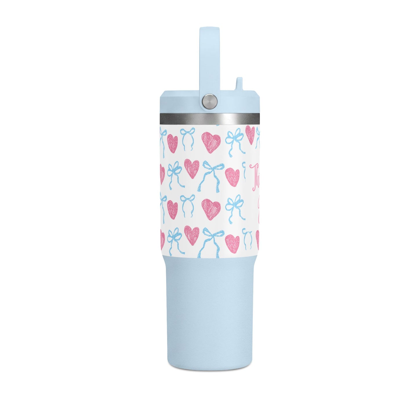 Nomad Tumbler — 32oz "This Girl Loves Jesus" Pastel Hearts Travel Tumbler