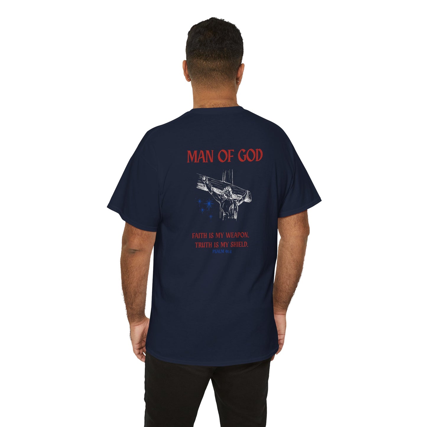 Man of God Shirt – Faith Statement Christian Graphic Tee