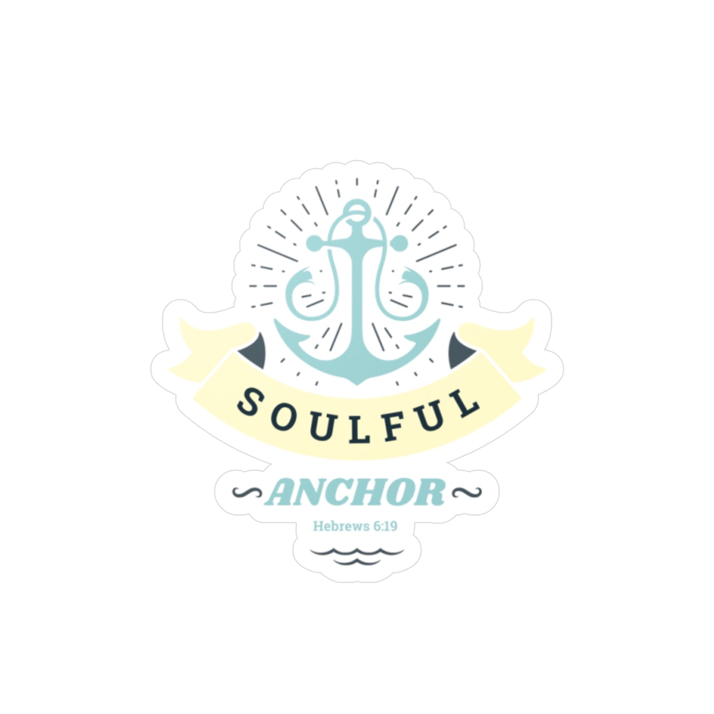 Soulful Anchor (Hebrews 6:19) Vinyl Sticker — Christian Decal