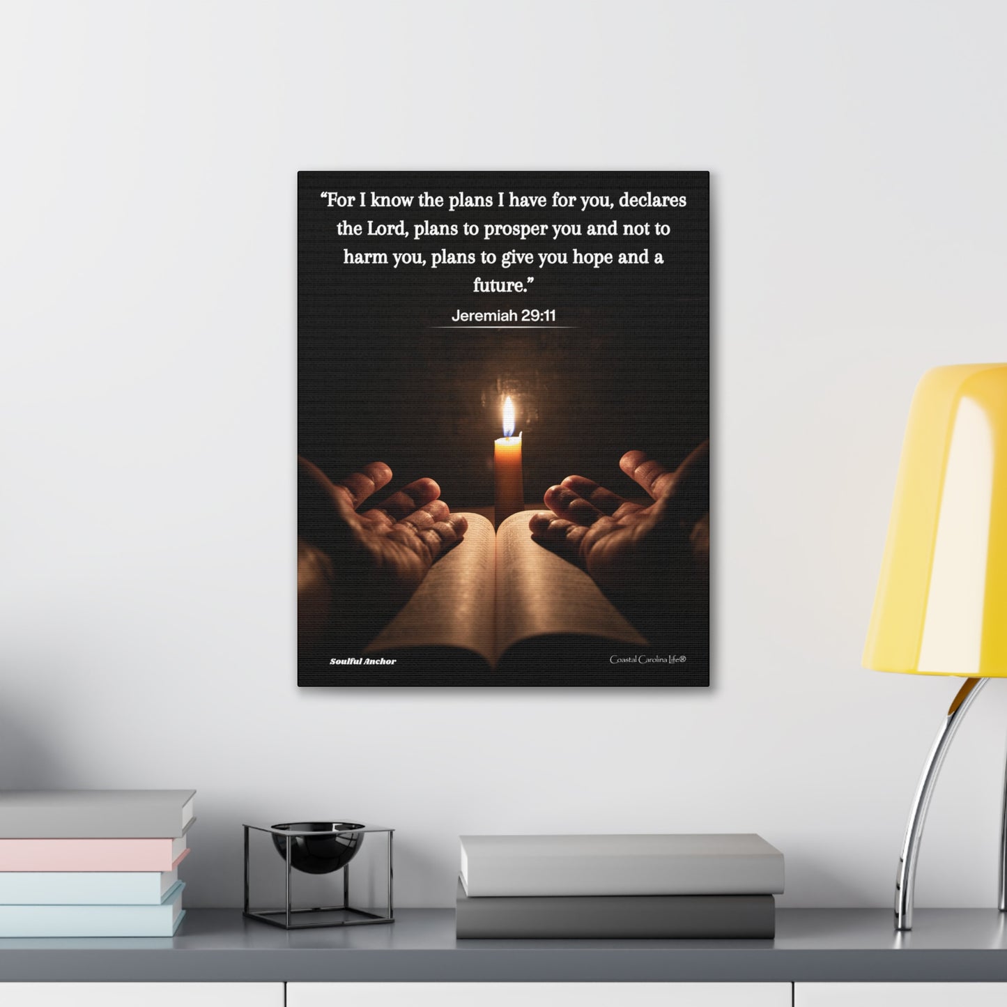 For I Know the Plans (Jeremiah 29:11) Canvas Wall Art