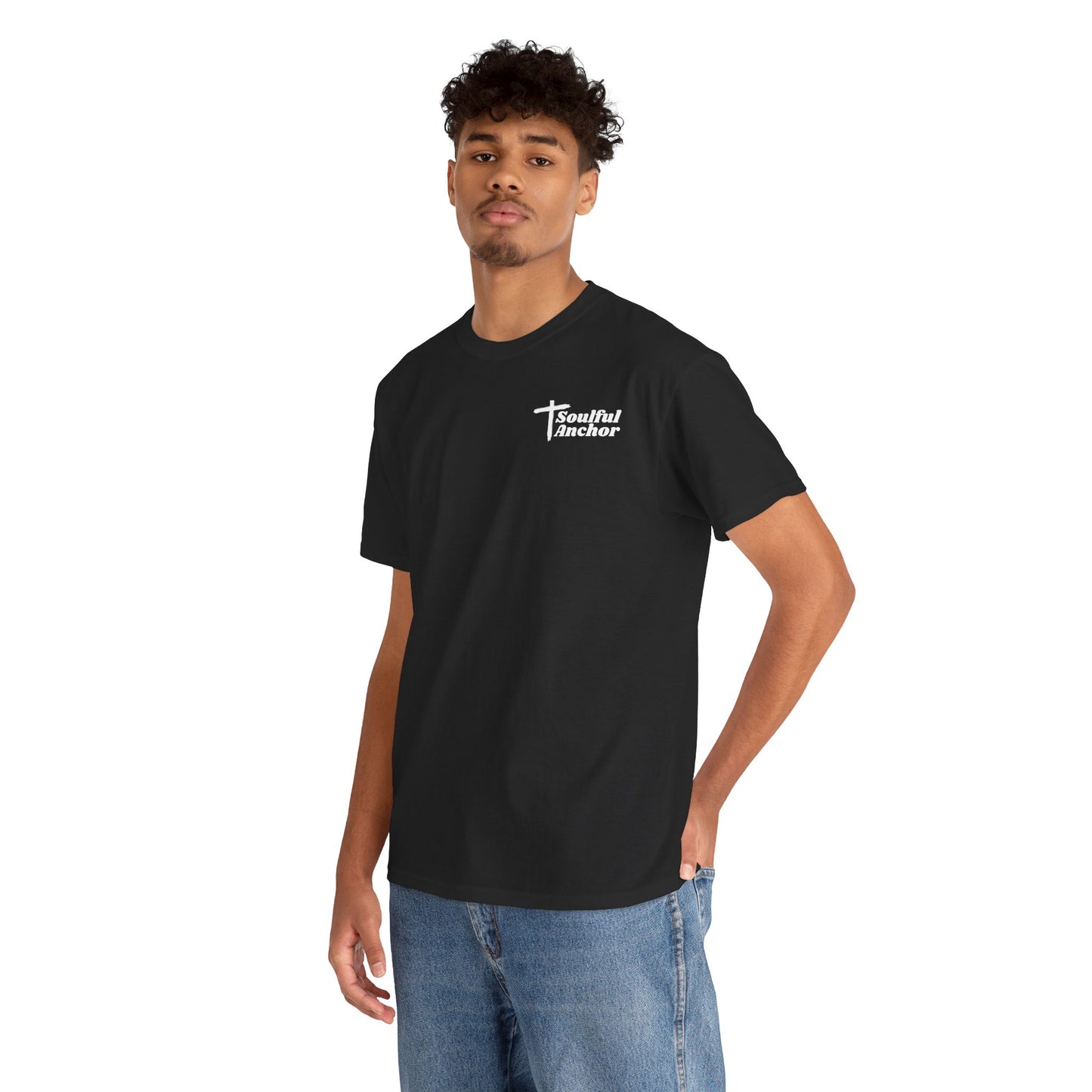 Christian T Shirt – Psalm 23:4 I Will Fear No Evil Faith Tee