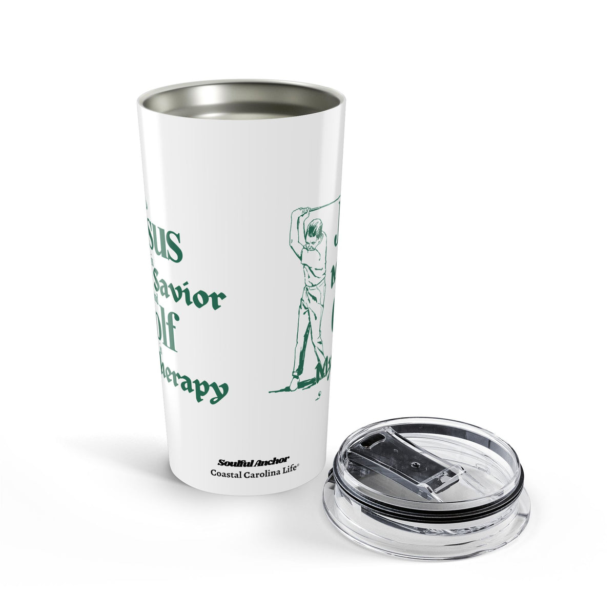 Christian Golf Gift – Faith Inspired 20oz Insulated Tumbler