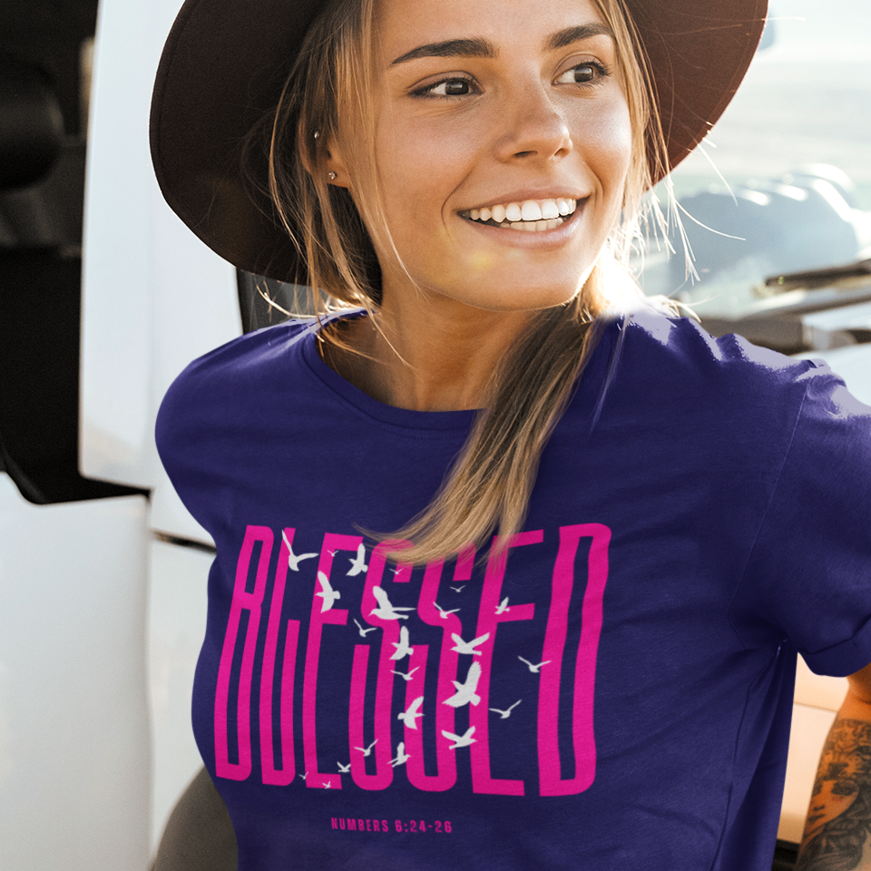 Blessed T Shirt – Scriptureinspired Soft Cotton Faith Tee for Women