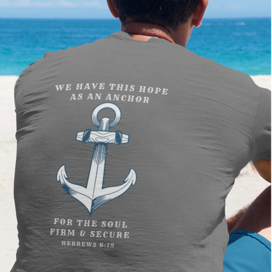 Christian Anchor Shirt – Hebrews 6:19 Hope Faith Soft Cotton Tee