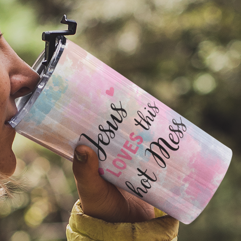 Jesus Tumbler – 20oz Insulated Faith Design Stainless Steel Cup