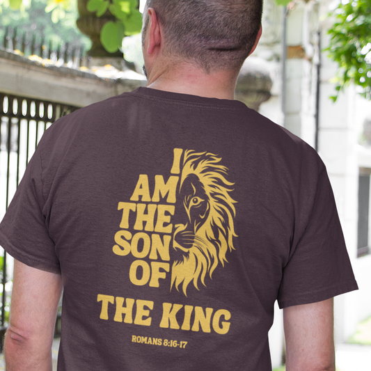 Christian Tshirt Men – Faithbased Lion Graphic Biblical Message
