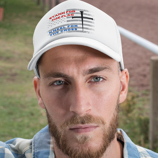 Patriotic Trucker Hat – Breathable Mesh Snapback with Vintage Design