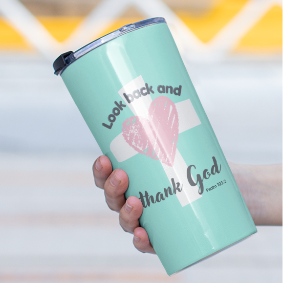 Christian Tumbler – Inspirational Faith Message Gift for Women 20oz