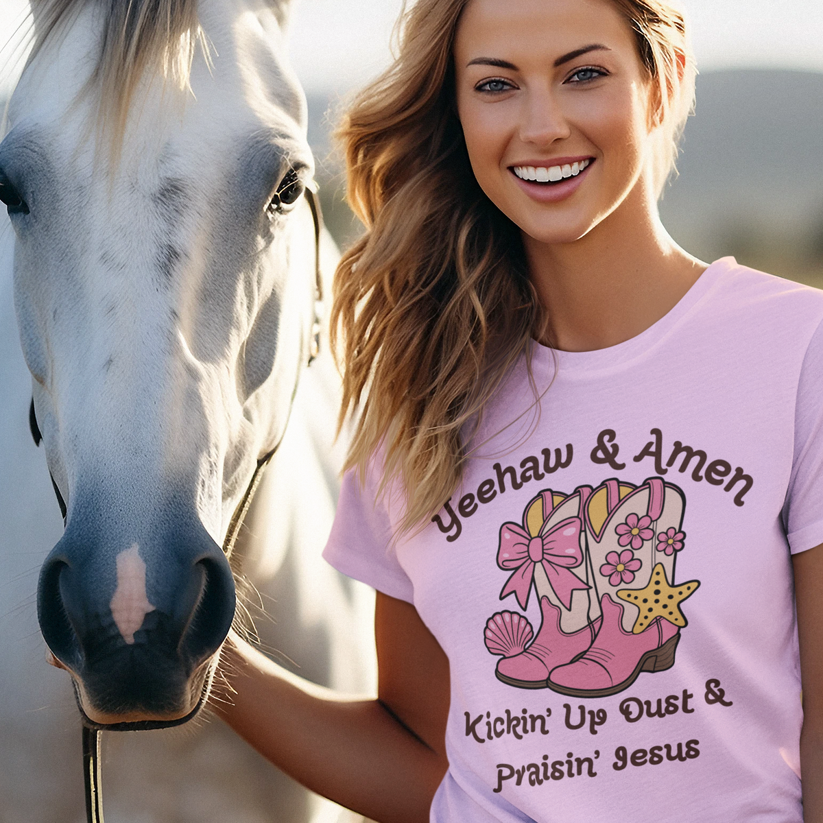 Christian Cowgirl Shirt – Funny Faithbased Western Tee