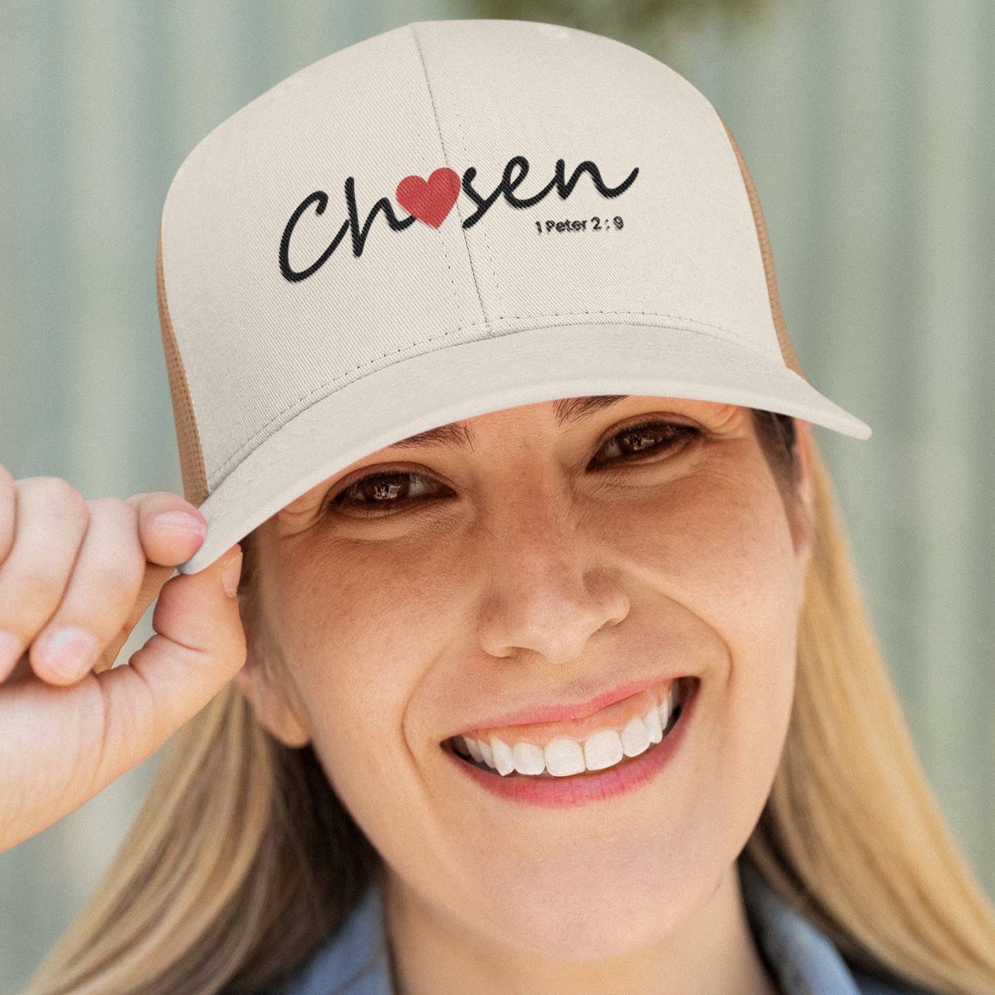 Christian Trucker Hat – Bible Verse Scripture Washed Meshback Cap